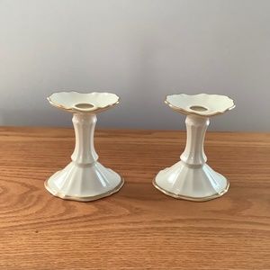 Vintage Lenox Symphony Candlesticks Pair